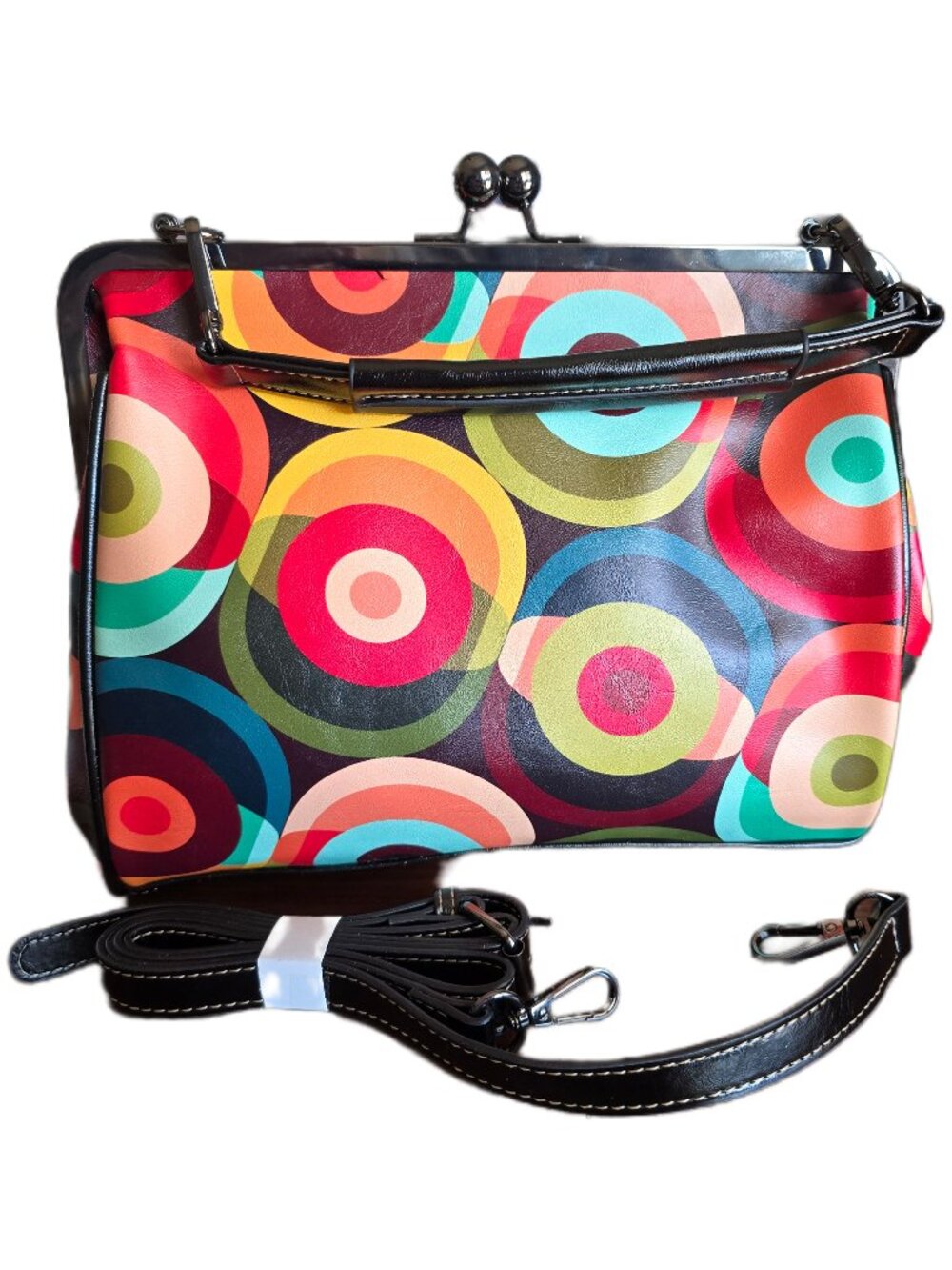 Groovy Orbs Mid Century Modern Kisslock Crossbody
